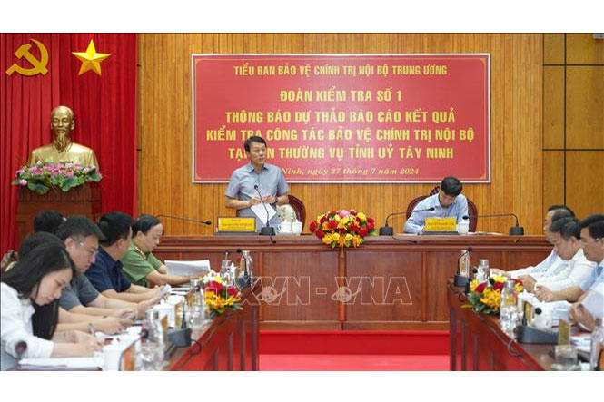 Bộ trưởng Công an kiểm tra công tác bảo vệ chính trị nội bộ tại Tây Ninh