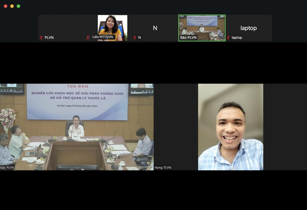 Tọa đàm ‘Nghiên cứu khoa học về giải pháp không khói để hỗ trợ quản lý thuốc lá’