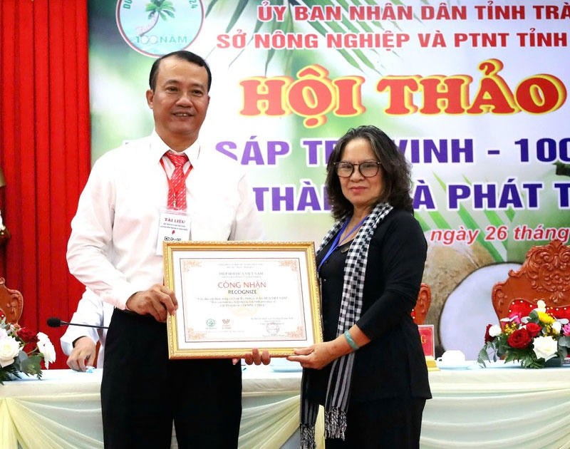 Đưa thương hiệu dừa sáp Trà Vinh vươn ra thế giới