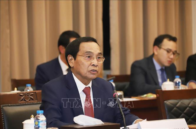 Thủ tướng Phạm Minh Chính hội kiến Thường trực Ban Bí thư, Phó Chủ tịch nước Lào