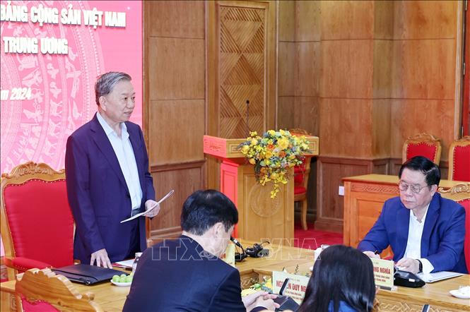 Tổng Bí thư Tô Lâm làm việc với Ban Tuyên giáo Trung ương