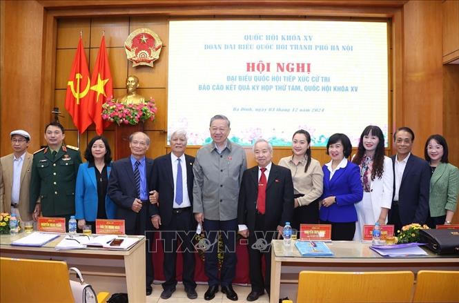 Tổng Bí thư Tô Lâm tiếp xúc cử tri Hà Nội