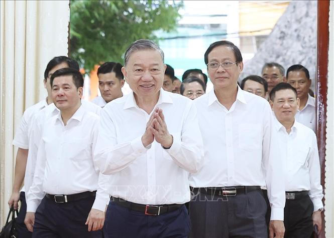 Tổng Bí thư Tô Lâm thăm và làm việc tại tỉnh Ninh Thuận