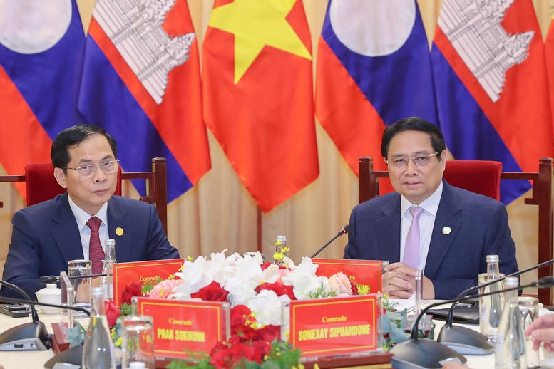 Ba Thủ tướng Việt Nam, Lào, Campuchia họp triển khai Kết luận Cuộc gặp giữa ba Người đứng đầu ba Đảng