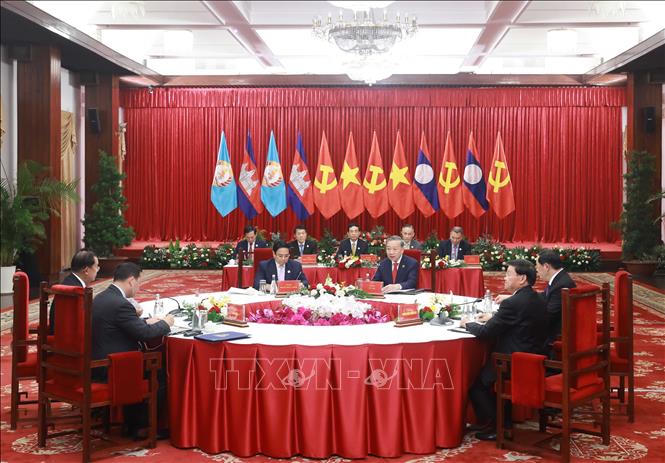 Tăng cường đoàn kết, gia tăng hiệu quả hợp tác, kết nối Việt Nam - Lào - Campuchia