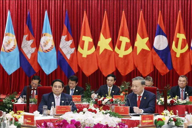 Tăng cường đoàn kết, gia tăng hiệu quả hợp tác, kết nối Việt Nam - Lào - Campuchia