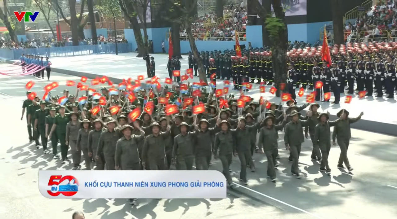 LỄ KỶ NIỆM, DIỄU BINH, DIỄU HÀNH MỪNG 50 NĂM GIẢI PHÓNG MIỀN NAM, THỐNG NHẤT ĐẤT NƯỚC