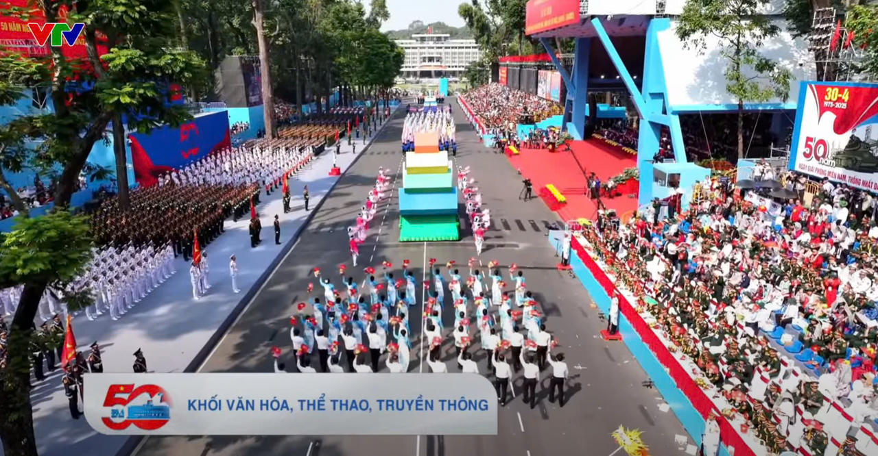 LỄ KỶ NIỆM, DIỄU BINH, DIỄU HÀNH MỪNG 50 NĂM GIẢI PHÓNG MIỀN NAM, THỐNG NHẤT ĐẤT NƯỚC