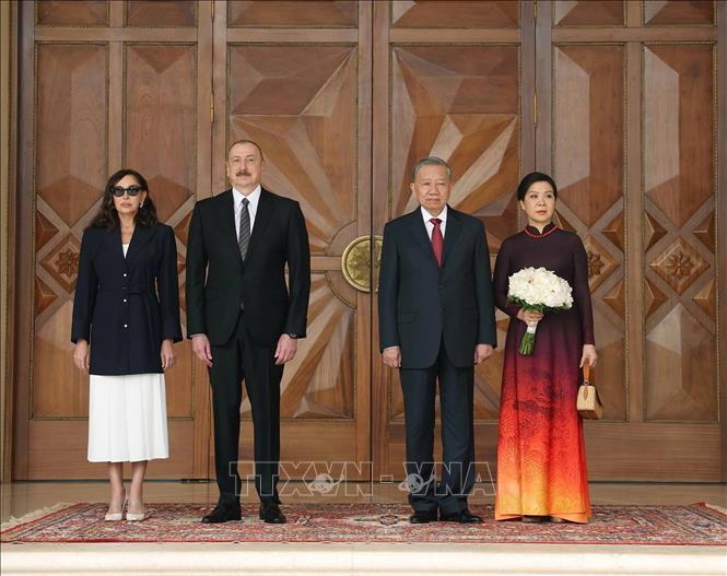 Lễ đón Tổng Bí thư Tô Lâm thăm cấp Nhà nước tới Azerbaijan