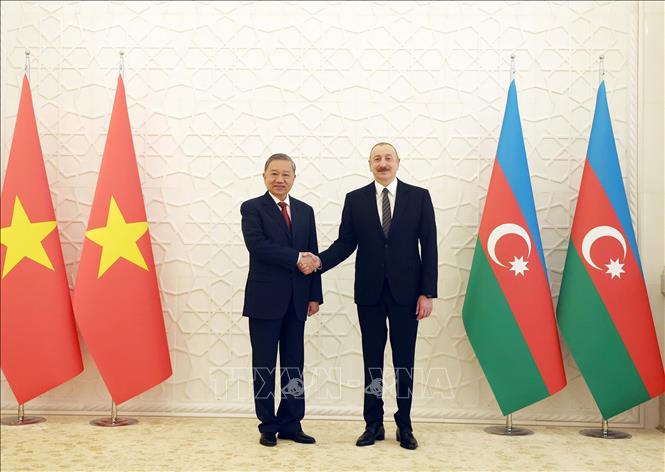 Lễ đón Tổng Bí thư Tô Lâm thăm cấp Nhà nước tới Azerbaijan