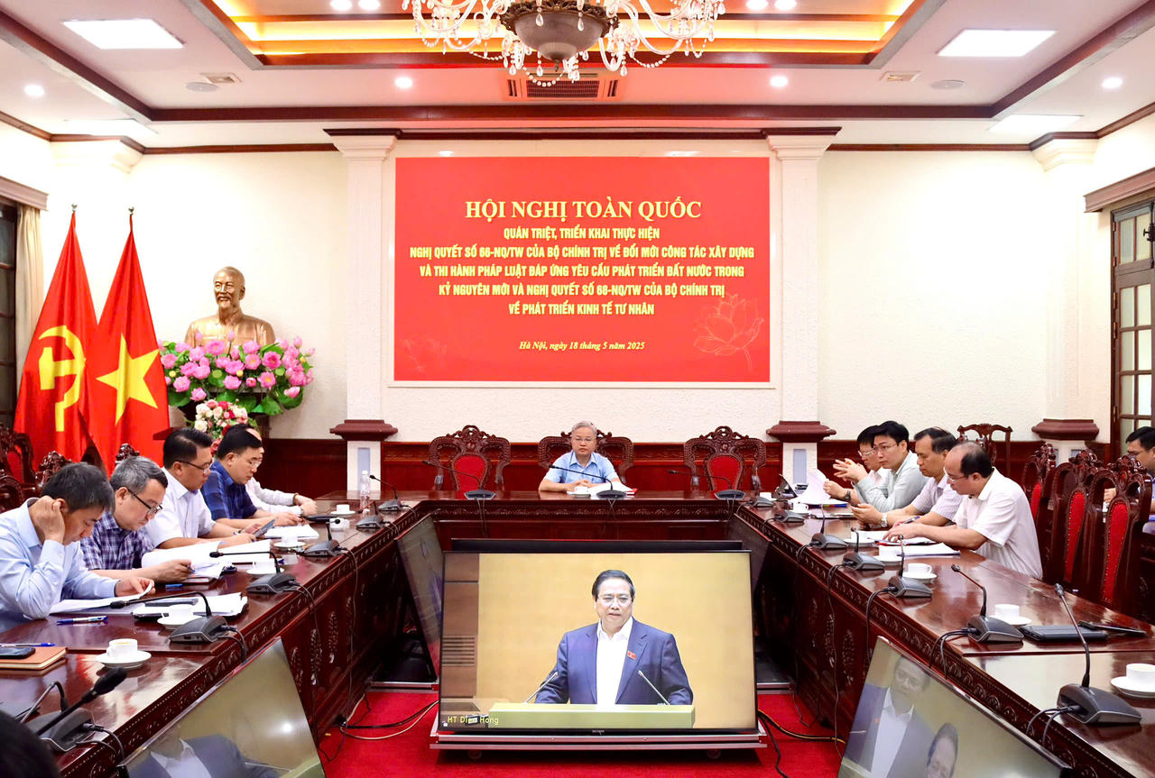 Hội nghị toàn quốc quán triệt, triển khai thực hiện Nghị quyết số 66 và Nghị quyết số 68 của Bộ Chính trị