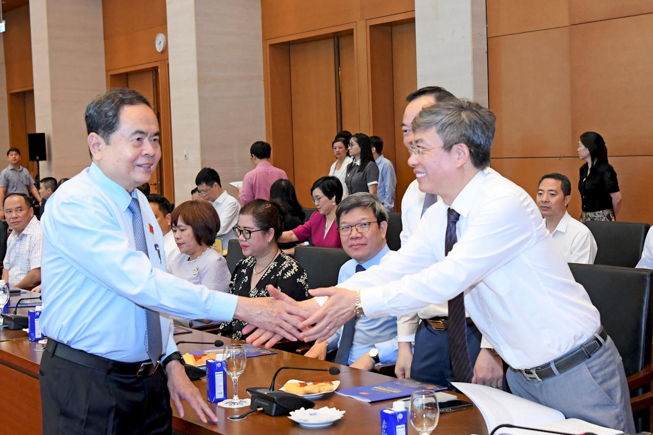 Chủ tịch Quốc hội Trần Thanh Mẫn gặp mặt các cơ quan báo chí