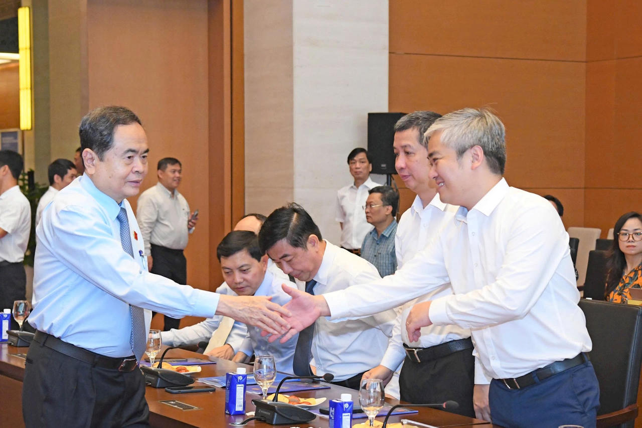 Chủ tịch Quốc hội Trần Thanh Mẫn gặp mặt các cơ quan báo chí