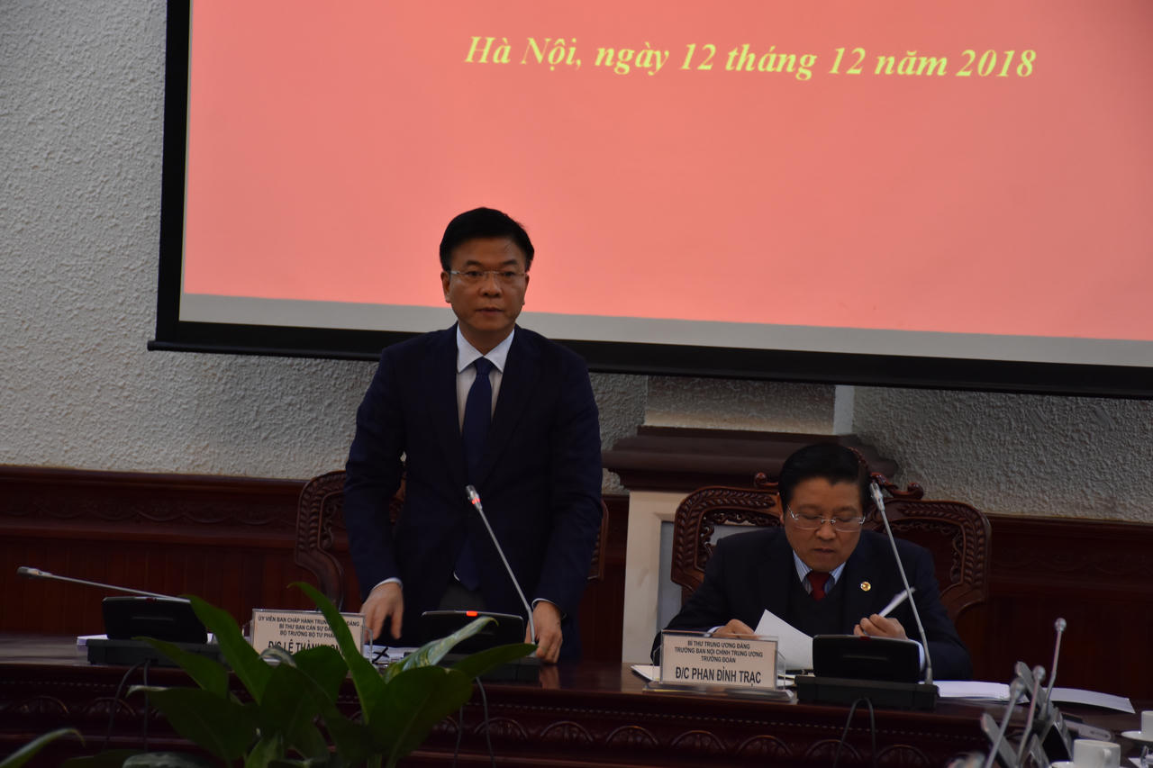  Kiểm tra công tác thu hồi tài sản tham nhũng tại Bộ Tư pháp