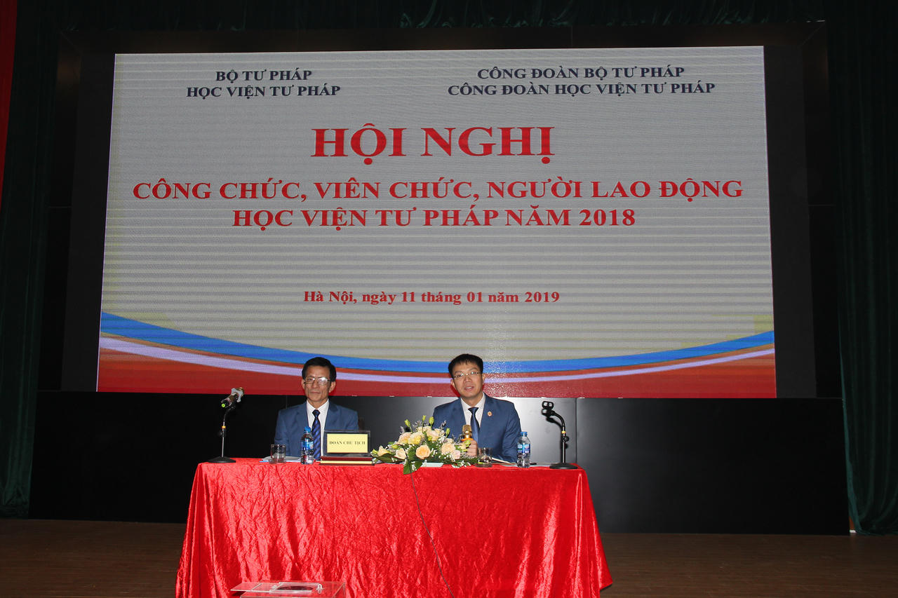 Học viện Tư pháp tổ chức Hội nghị công chức, viên chức chức và người lao động năm 2018