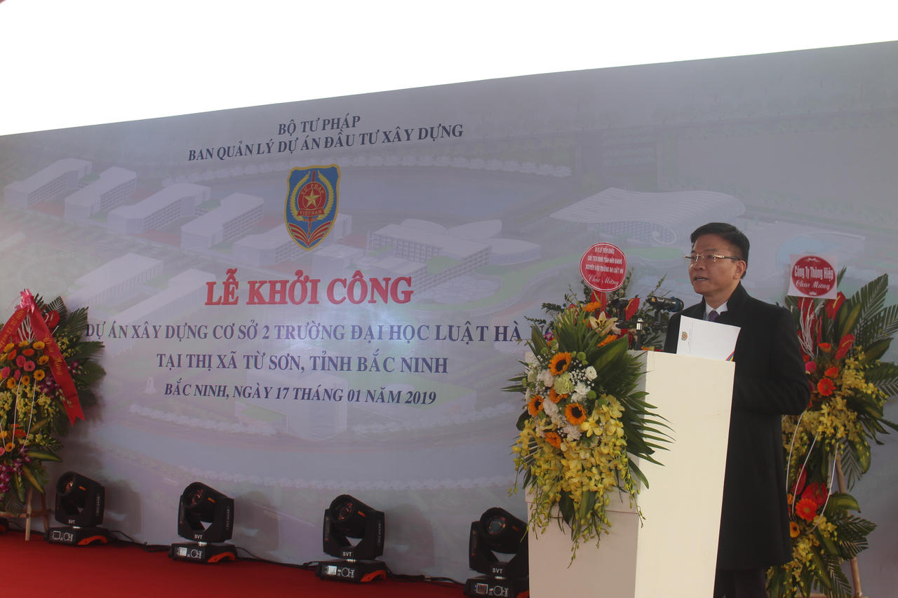 Khởi công xây dựng Cơ sở 2 Trường Đại học Luật Hà Nội