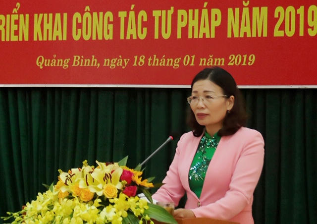 Thứ trưởng Nguyễn Khánh Ngọc: Tư pháp Quảng Bình cần chủ động trong công tác tham mưu