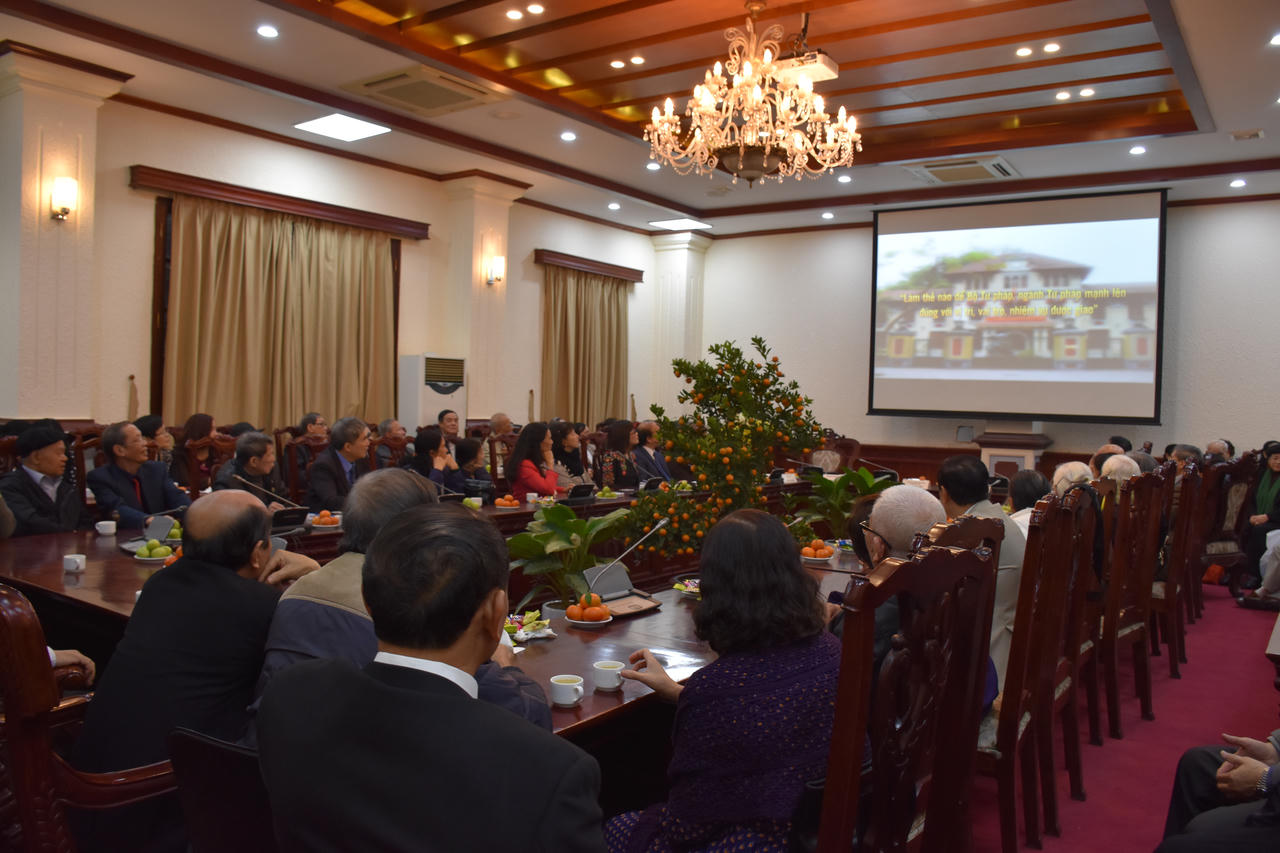 Bộ Tư pháp gặp mặt các cán bộ hưu trí nhân dịp Tết Kỷ Hợi