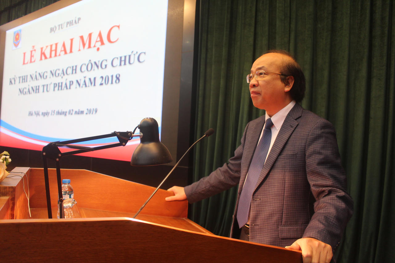 Khai mạc kỳ thi nâng ngạch công chức ngành Tư pháp