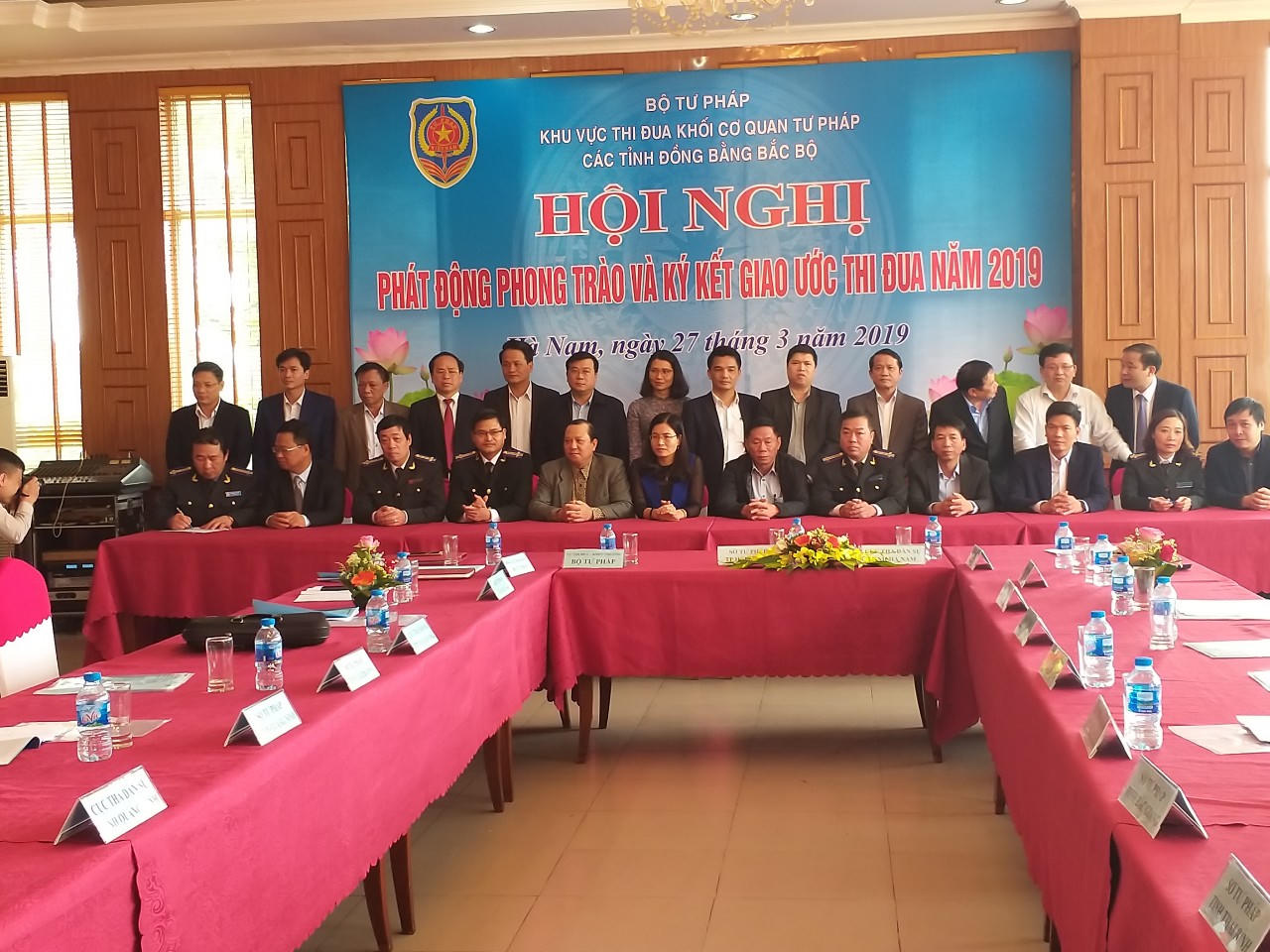 Khối cơ quan tư pháp các tỉnh Đồng bằng Bắc Bộ ký giao ước thi đua 2019