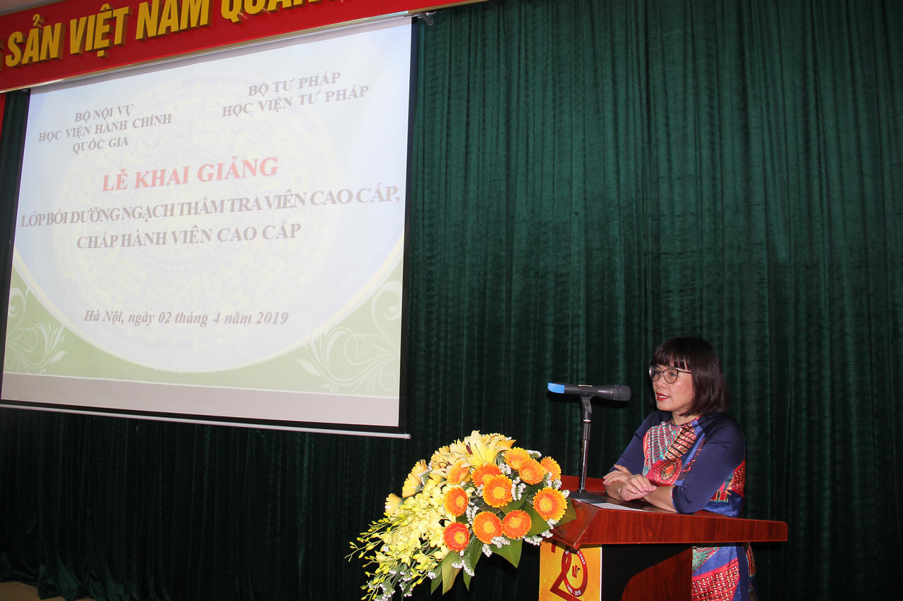 Khai giảng Lớp bồi dưỡng ngạch Thẩm tra viên cao cấp, Chấp hành viên cao cấp