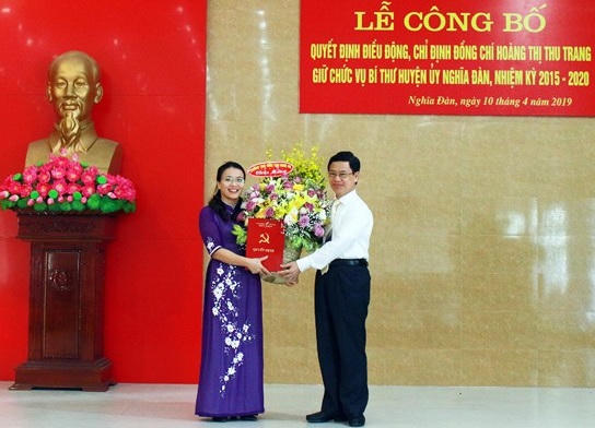 Cục trưởng Cục THADS Nghệ An làm Bí thư Huyện ủy Nghĩa Đàn
