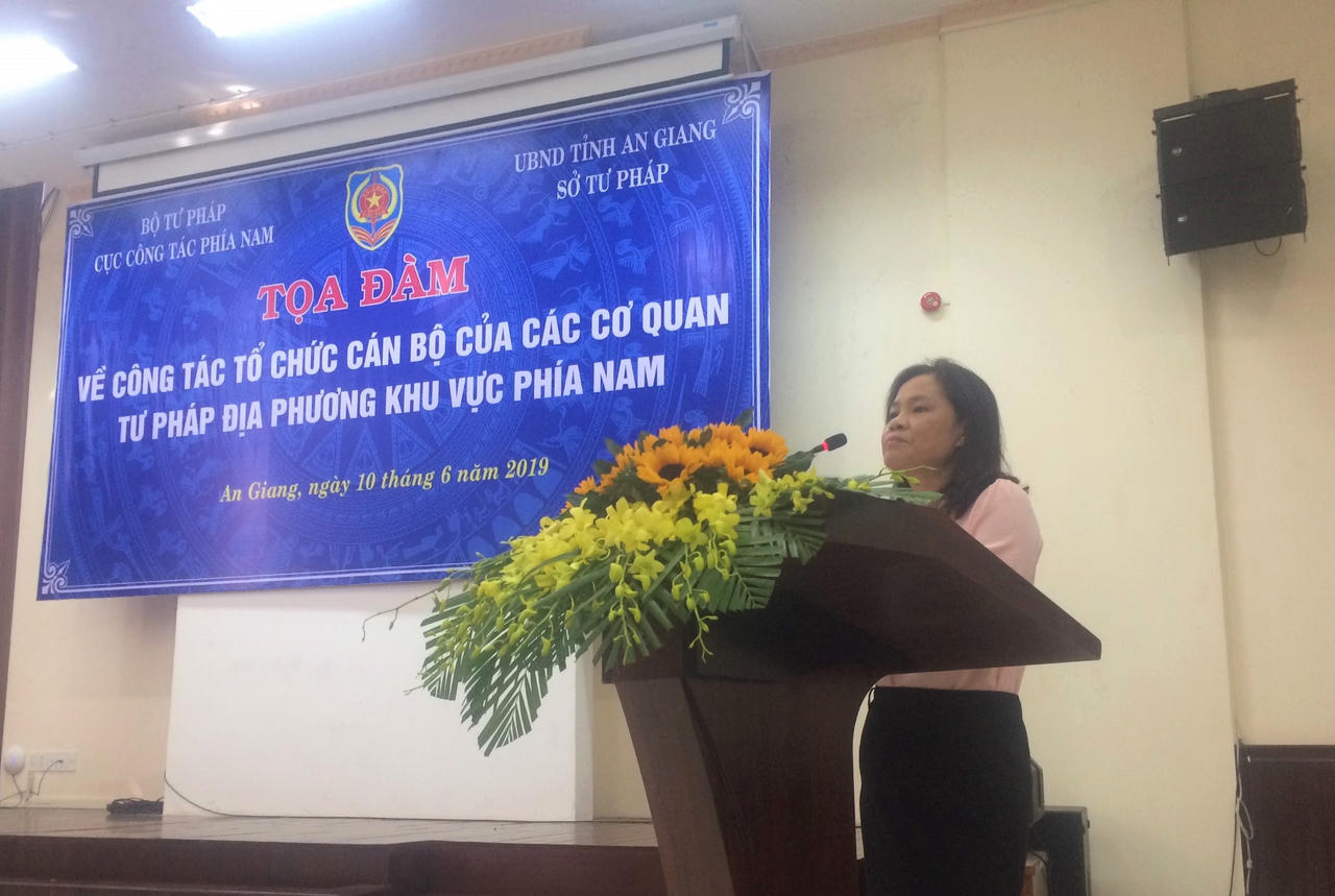 Tọa đàm về công tác tổ chức cán bộ cơ quan tư pháp khu vực phía Nam