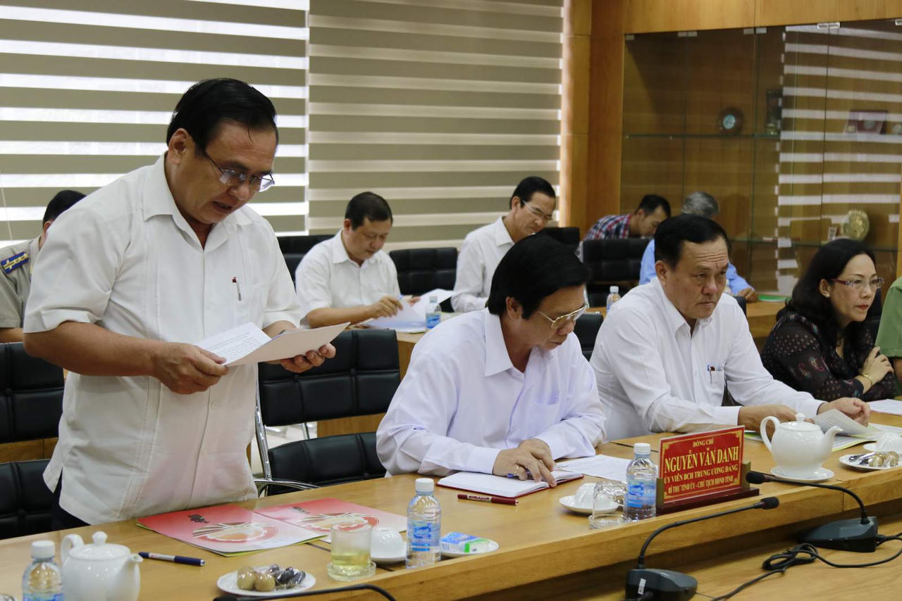 Bộ trưởng Lê Thành Long làm việc với tỉnh Tiền Giang: Cần chủ động, mạnh dạn tháo gỡ khó khăn, đẩy mạnh công tác Tư pháp