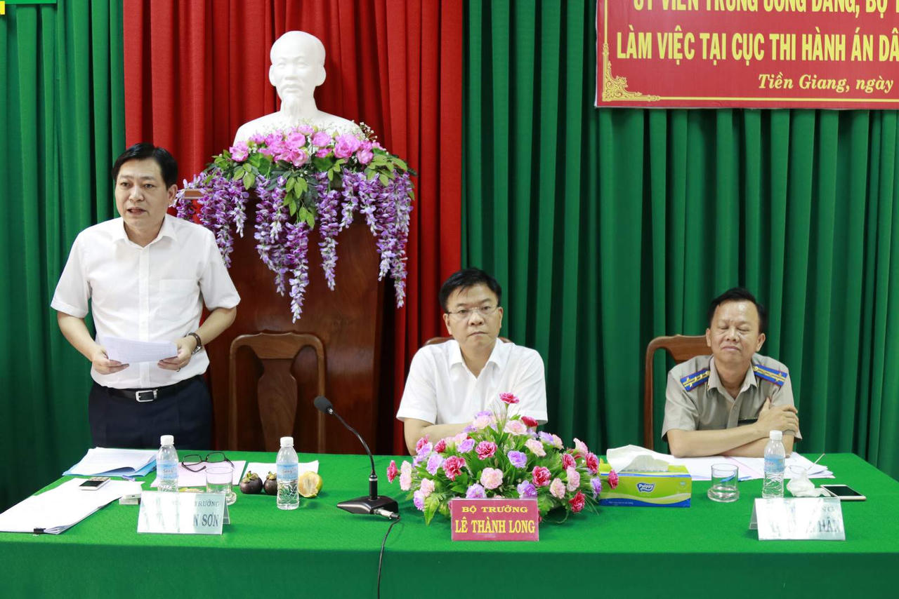 Bộ trưởng Lê Thành Long:  THADS Tiền Giang cần tăng cường thanh kiểm tra các mặt công tác