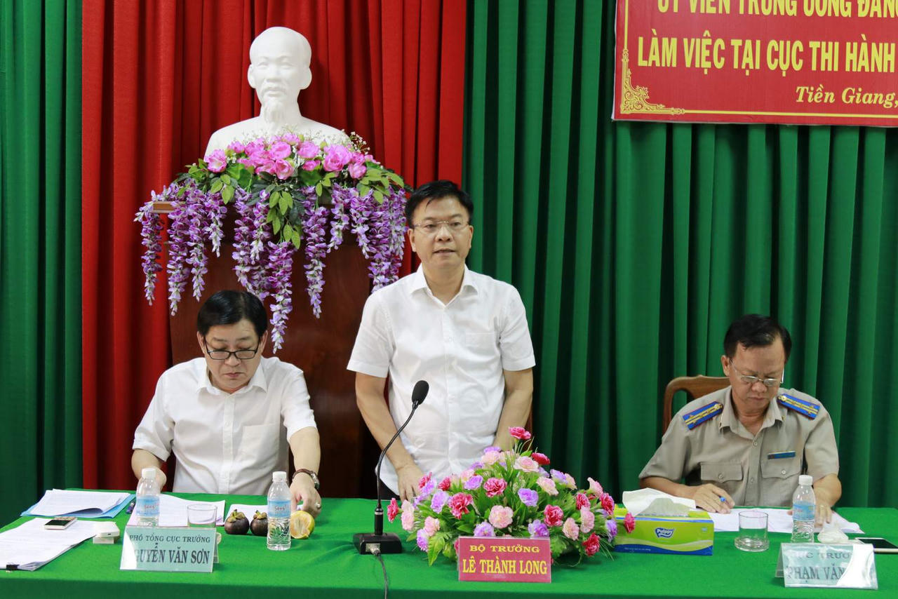 Bộ trưởng Lê Thành Long:  THADS Tiền Giang cần tăng cường thanh kiểm tra các mặt công tác