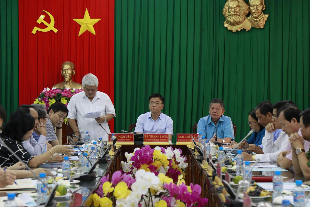 Bộ trưởng Lê Thành Long làm việc với tỉnh Trà Vinh: Đẩy mạnh giải quyết công tác quốc tịch, hộ tịch có yếu tố nước ngoài