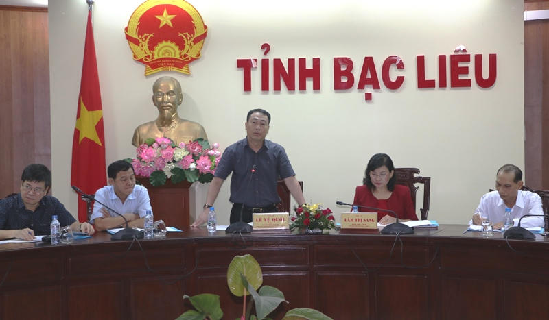 Đoàn kiểm tra của Bộ Tư pháp làm việc với tỉnh Bạc Liêu