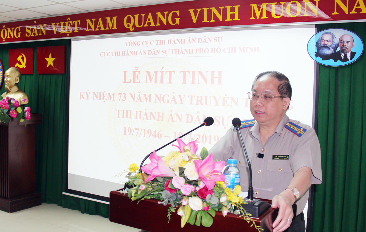 Cục THADS Thành phố Hồ Chí Minh mít tinh kỷ niệm Ngày truyền thống