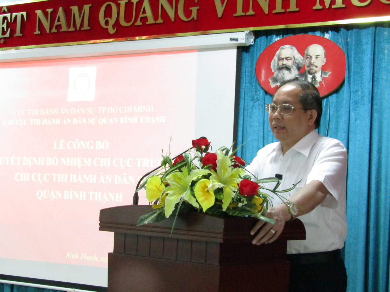 Bổ nhiệm Chi cục trưởng THADS quận Bình Thạnh