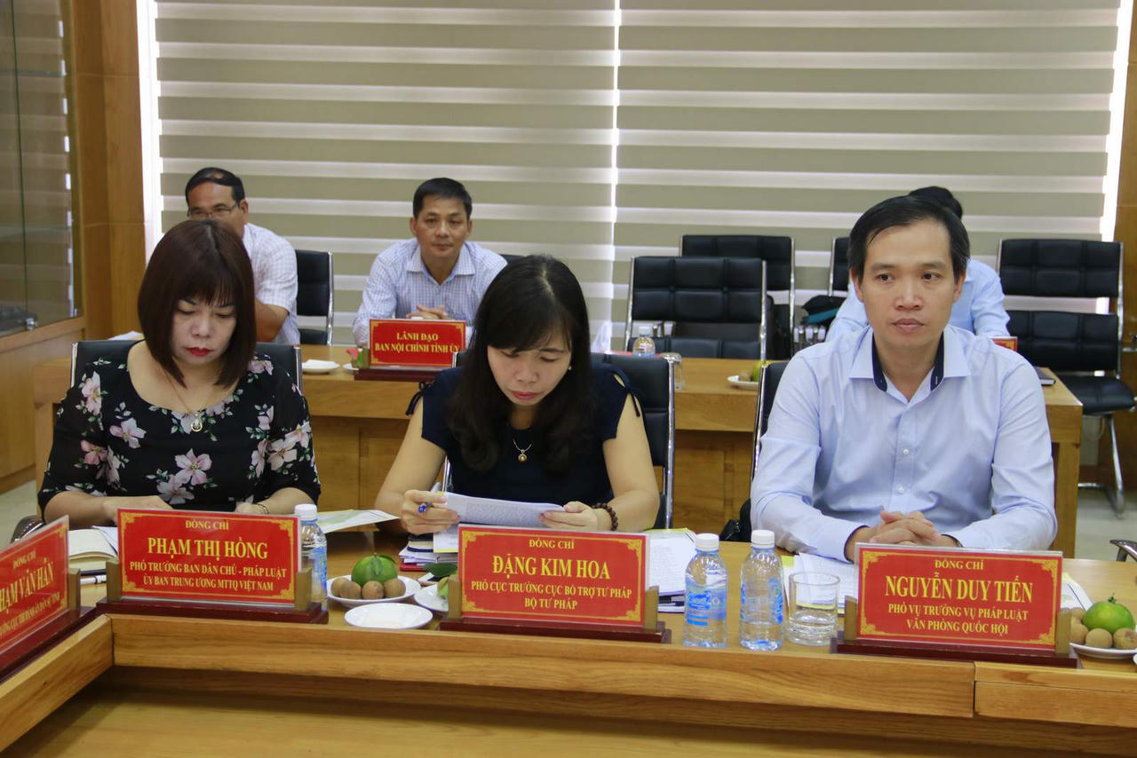 Bộ trưởng Lê Thành Long: Tiền Giang cần đánh giá cụ thể, khách quan hiệu quả công tác Cải cách tư pháp