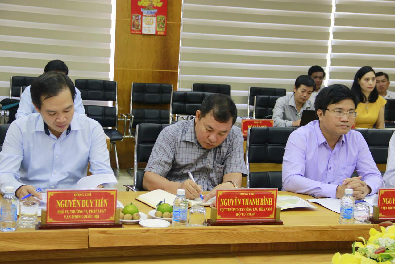 Bộ trưởng Lê Thành Long: Tiền Giang cần đánh giá cụ thể, khách quan hiệu quả công tác Cải cách tư pháp