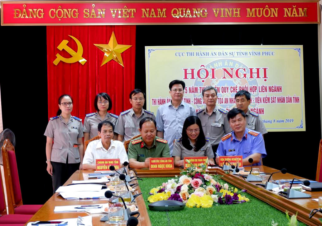 Vĩnh Phúc ký Quy chế phối hợp liên ngành trong công tác thi hành án dân sự