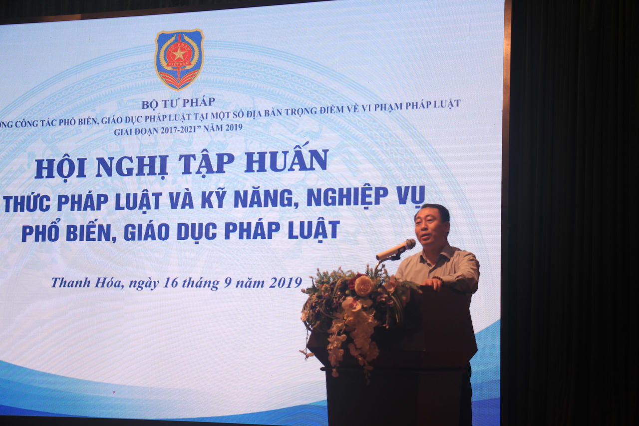 Bộ Tư pháp tập huấn kiến thức và kỹ năng phổ biến, giáo dục pháp luật