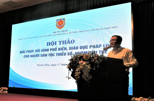 Hội thảo “Giải pháp, mô hình phổ biến, giáo dục pháp luật cho người dân tộc thiểu số, nhóm yếu thế” khu vực phía Bắc