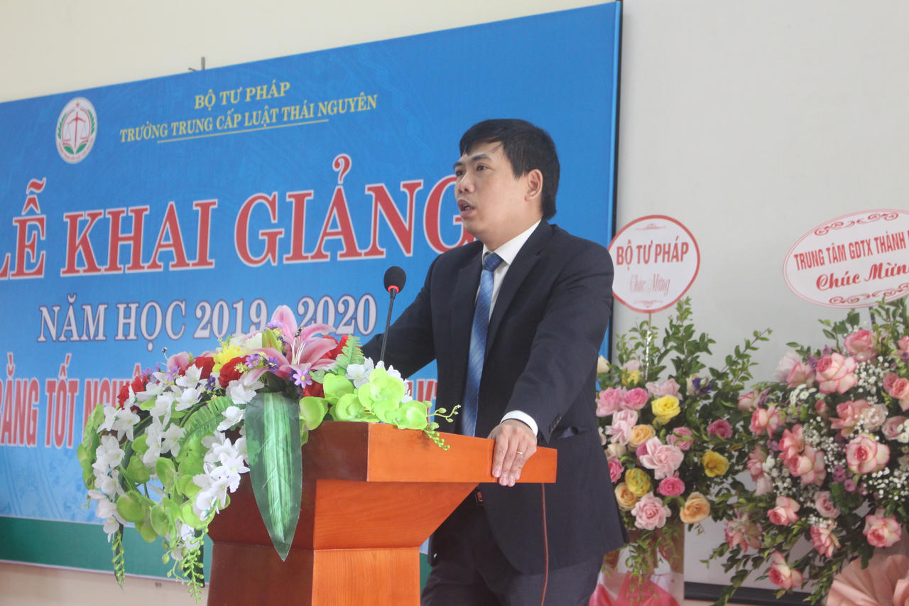 Trường Trung cấp luật Thái Nguyên khai giảng năm học 2019 – 2020 