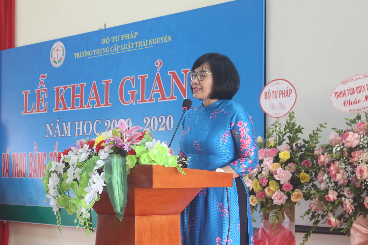 Trường Trung cấp luật Thái Nguyên khai giảng năm học 2019 – 2020 