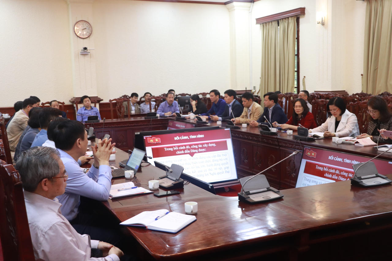 Bộ Tư pháp dự Hội nghị trực tuyến toàn quốc Nghị quyết Đại hội XIII của Đảng