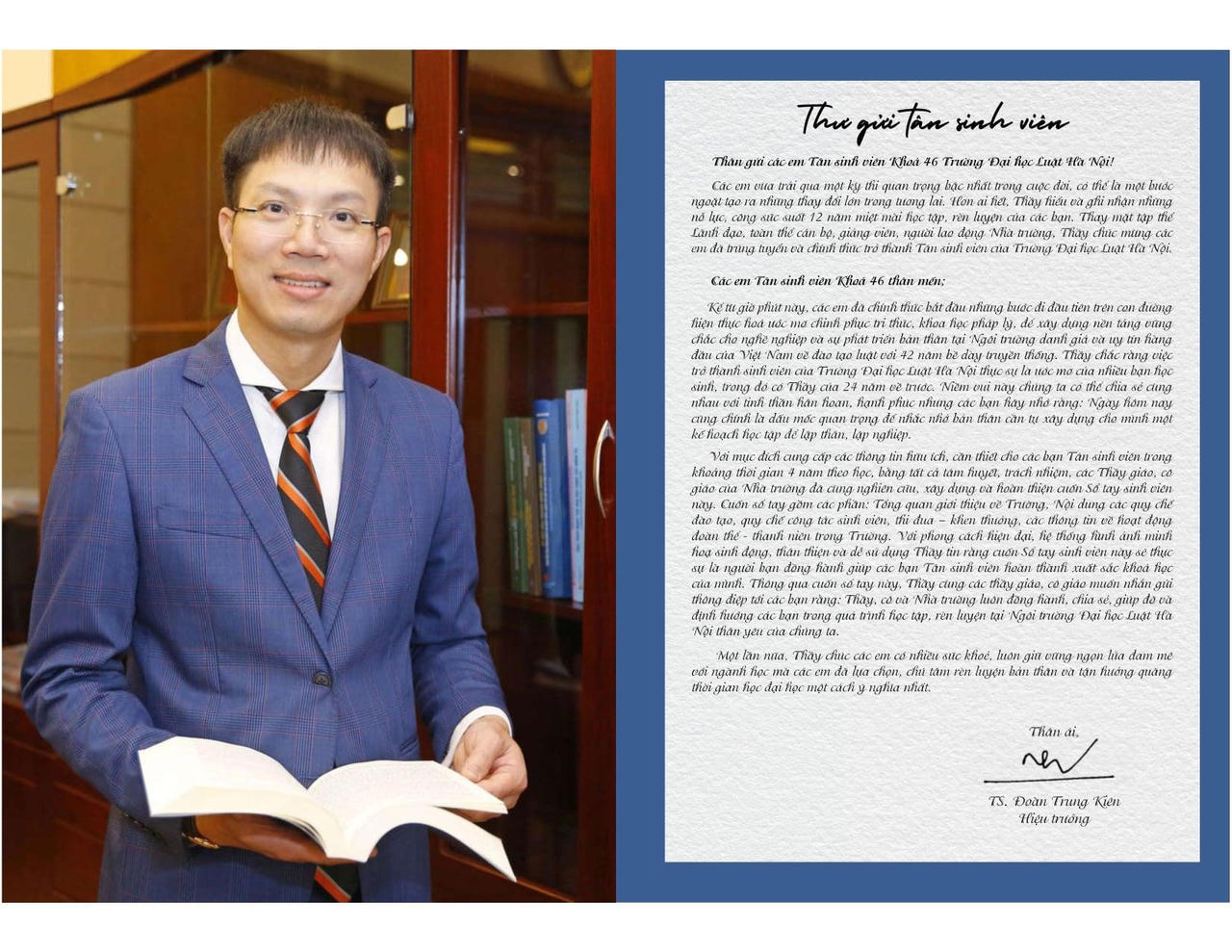 Ứng dụng HLU Connect và Cuốn Sổ tay sinh viên – Món quà chào đón các Tân sinh viên K46 của trường Đại học Luật Hà Nội