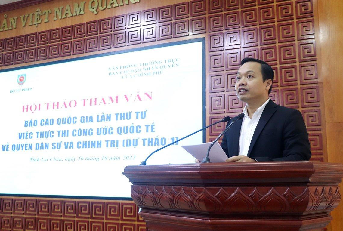 Hội thảo tham vấn dự thảo Báo cáo quốc gia về việc thực thi Công ước ICCPR