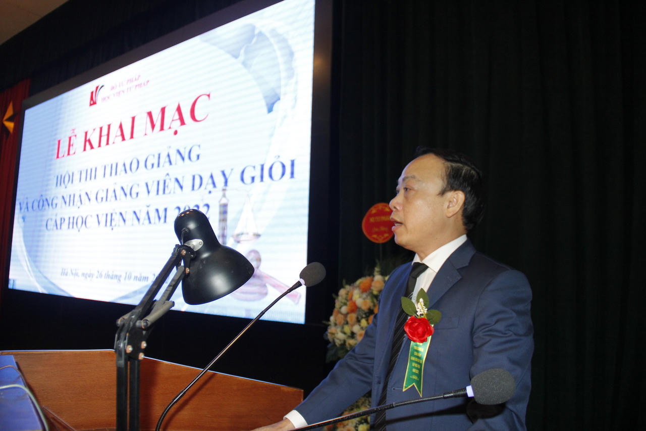 Học viện Tư pháp: Khai mạc Hội thi thao giảng và công nhận giảng viên dạy giỏi