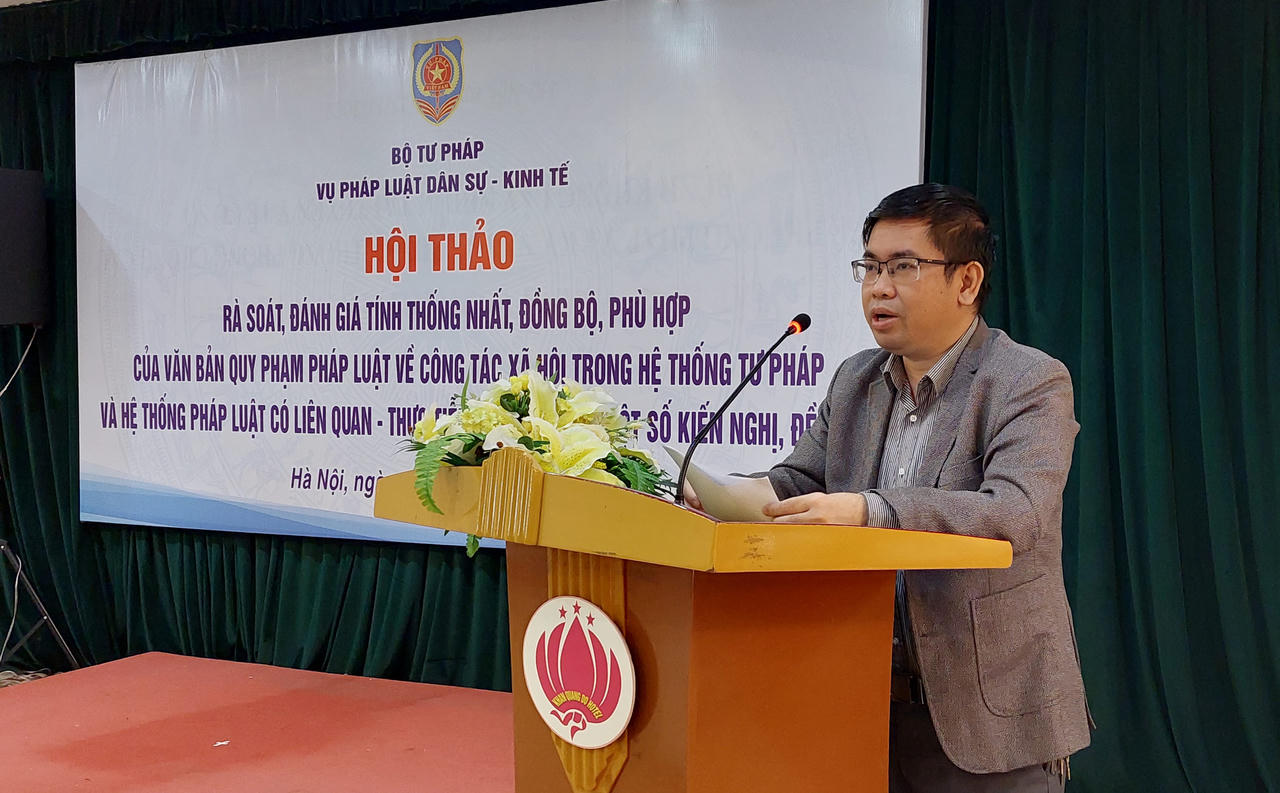 Đảm bảo tính đồng bộ của quy định pháp luật về công tác xã hội