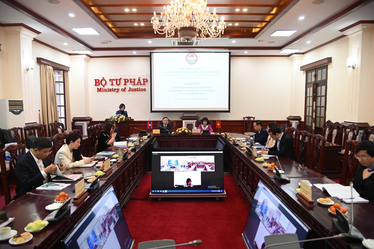 Đưa hoạt động hợp tác giữa hai Bộ Tư pháp Việt - Lào ngày càng chuyên sâu, hiệu quả