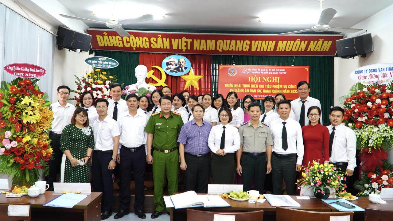 TP.HCM: Thi hành án dân sự Gò Vấp hoàn thành xuất sắc nhiệm vụ được giao
