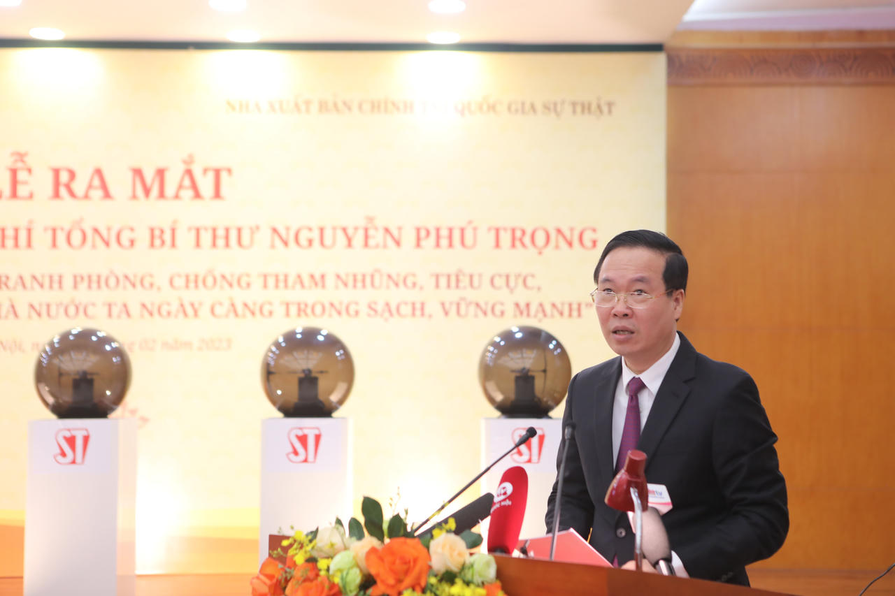 Ra mắt cuốn sách của Tổng Bí thư về đấu tranh phòng, chống tham nhũng, tiêu cực