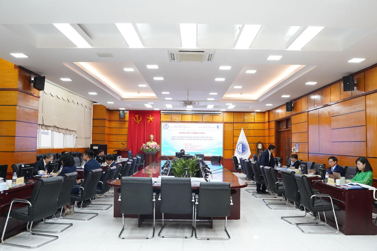 Khai mạc khảo sát chính thức đánh giá ngoài 04 chương trình đào tạo trình độ đại học của Trường Đại học Luật Hà Nội